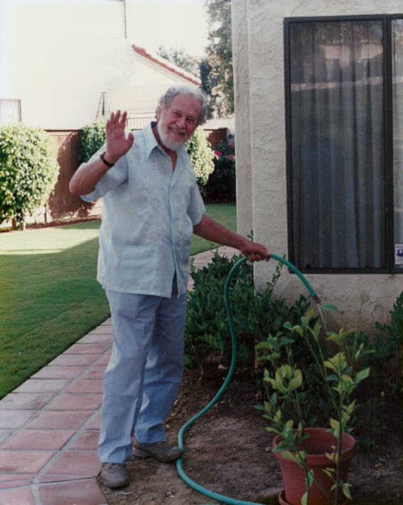 Maurice Silber gardening